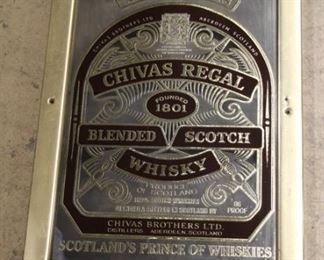 374 - Chivas Regal Whisky mirror 21 1/2 x 15 1/2

