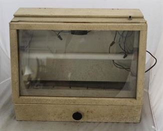 384 - Vintage lighted store display 18 1/2 x 14 x 10 1/2
