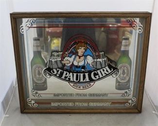 388 - St Pauli Girl Beer mirror 17 1/2 x 21
