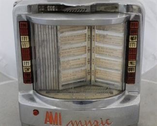 399 - Vintage AMI Music coin operated table jukebox 12 x 8 x 8

