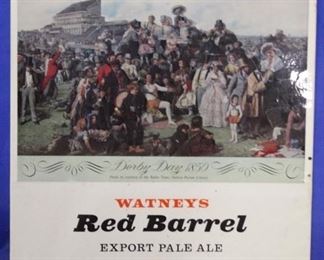 412 - Watneys Red Barrel beer sign 9 1/2 x 11 1/2