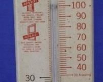 423 - Nu-Sash metal thermometer 13 x 3
