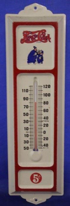 424 - Pepsi - Cola metal thermometer 13 x 4
