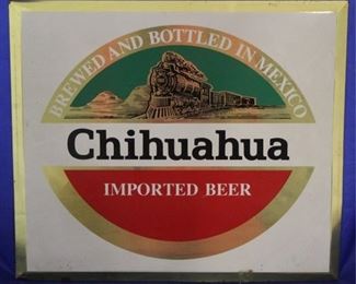 422 - Chihuahua Beer metal sign 13 1/4 x 15 1/4
