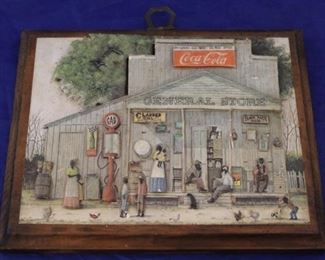 431 - Vintage Coke plaque 6 1/2 x 8 1/2
