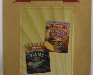 444 - Mariani Plums wood sign 23 x 16
