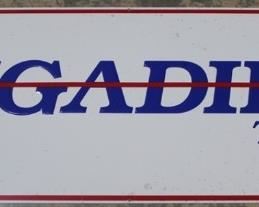 452 - Brigadier Tires metal sign 17 x 48
