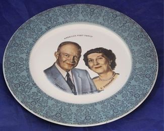 466 - America's First Family Eisenhower plate 10 1/4" round

