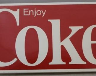 476 - Vintage Metal "Coke" Sign 22 x 10
