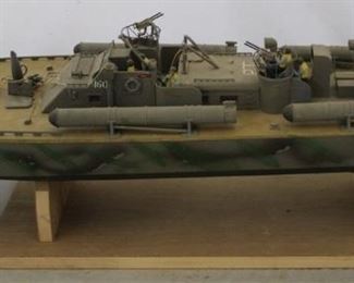 478 - Vintage US Military PT boat model 30" long
