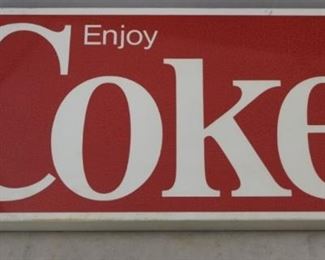 482 - Vintage Metal "Coke" Sign 22 x 10
