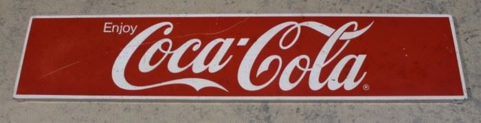 486 - Vintage Metal "Coca-Cola" Sign 48 x 10
