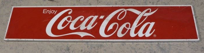 488 - Vintage Metal "Coca Cola" Sign 48 x 10
