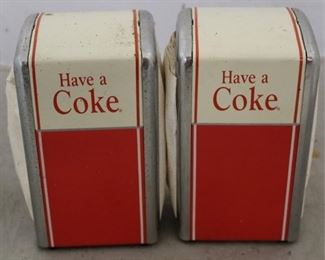 490 - 2 Have a Coke metal napkin holders

