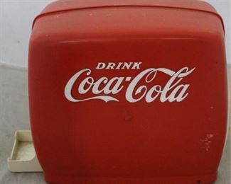 515 - Coca - Cola plastic dispenser 5 1/2 x 9 x 9
