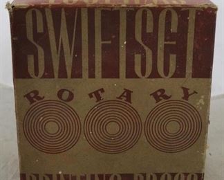 519 - Swift Set printing press w/ original box
