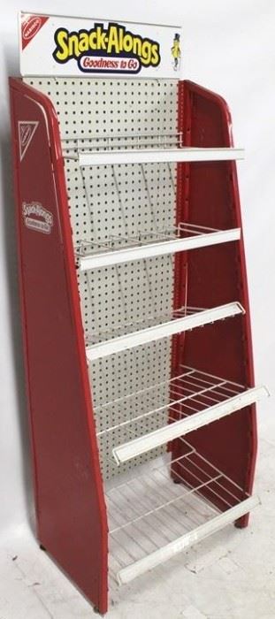 530 - Nabisco Snack Alongs store shelf display 63 1/2 x 24 x 15
