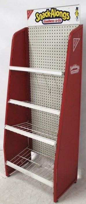 532 - Nabisco Snack Alongs store shelf display 63 1/2 x 24 x 15
