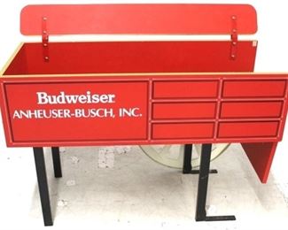 553 - Budweiser wagon motif store display 35 x 44 x 18
