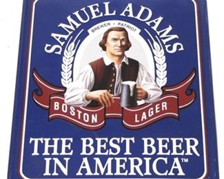 566 - Samuel Adams Beer sign 17 x 14 1/2
