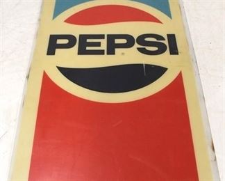 575 - Pepsi plastic sign 51 x 30 1/2
