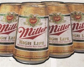581 - Miller metal beer sign 37 x 45 1/2
