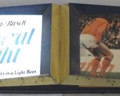 584 - Natural Light lighted sign 9 1/2 x 34
