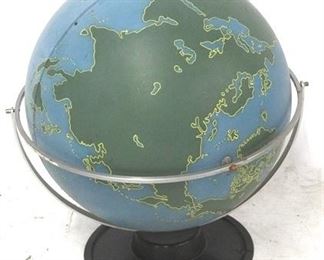 591 - Vintage metal globe 25" tall

