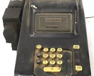 596 - Underwood Sundstrand calculator 10 x 10 x 14 1/2
