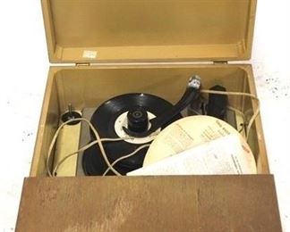 597 - Philco Twin Speaker record player 10 x 15 1/2 x 20
