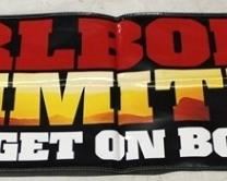 599 - Marlboro vinyl banner 19 1/2 x 70 1/2
