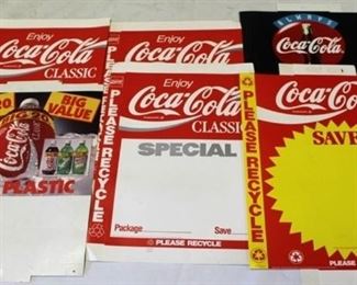 604 - 6 Coca - Cola store ad posters
