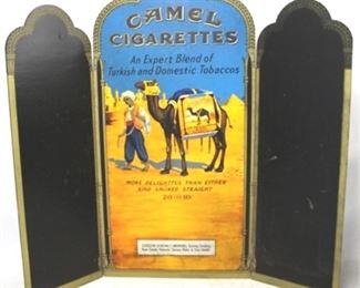 611 - Camel Cigarettes wood folding screen 90 x 83
