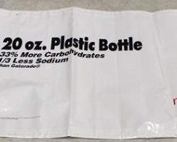 616 - Powerade vinyl banner 21 1/2 x 56