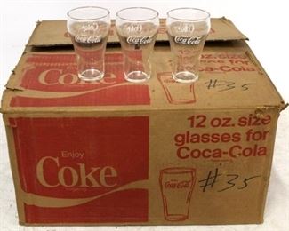 630 - Case 6 dozen Coca - Cola glasses
