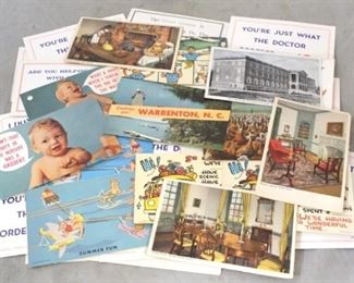 635 - Lot of 50 assorted vintage postcards
