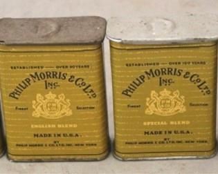651 - 4 Philip Morris tobacco tins
