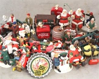 662 - Assorted Coca - Cola ornaments
