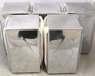 665 - 5 Vintage metal napkin dispensers
