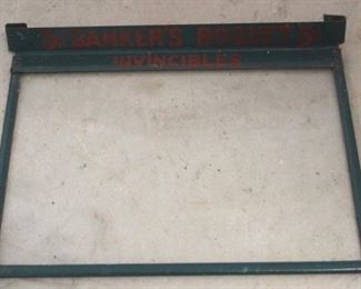 677 - Antique glass cigar box top
