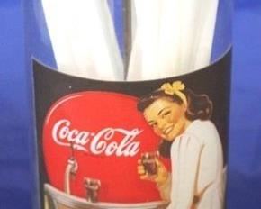 693 - Coca - Cola straw dispenser 10" tall
