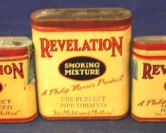 699 - 3 Revelation tobacco tins
