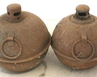 741 - 2 Smudge pot road torches or traffic lanterns
