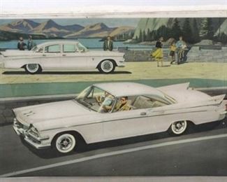 743 - Vintage automotive print 18 x 11
