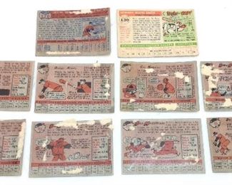 (10) 1950s TOPPS TOPPS BASEBALL CARDS