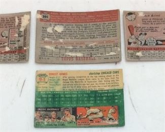 1954 ERNIE BANKS ROOKIE CARD +3