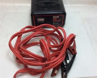 BATTERY CHARGER/JUMPER CABLES