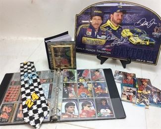 NASCAR PHOTOS, TRADING CARDS, TIE,