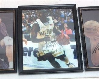 WAKE FOREST UNIVERSITY SPORTS, TIM DUNCAN AND CHRIS PAUL AUTOGRAPHS
