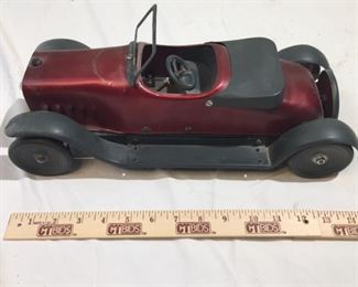 Antique Pressed Steel Wind Up Toy Car